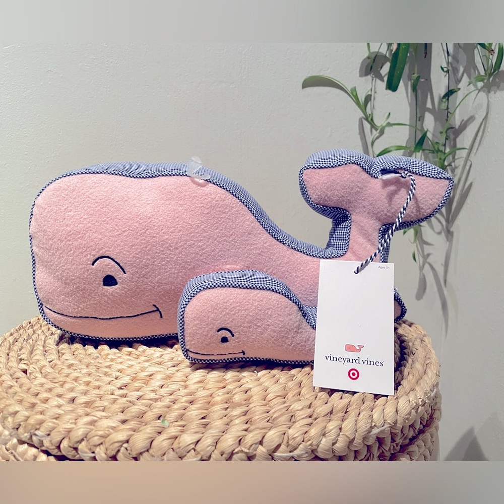 Vineyard Vines Whale Plush and Rattle Set